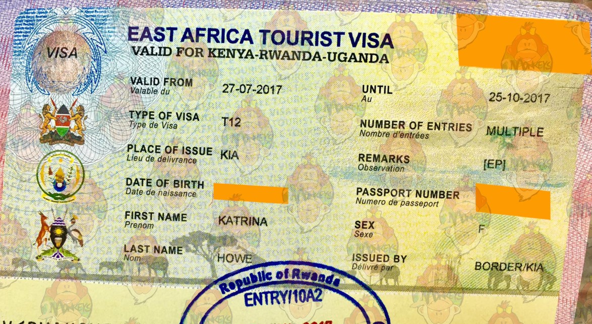 Este visado especial permite viajar entre Uganda, Kenia y Ruanda
